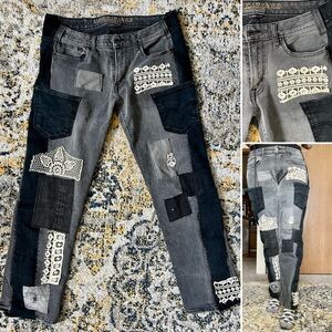 American Eagle Upcycled Patchwork Denim